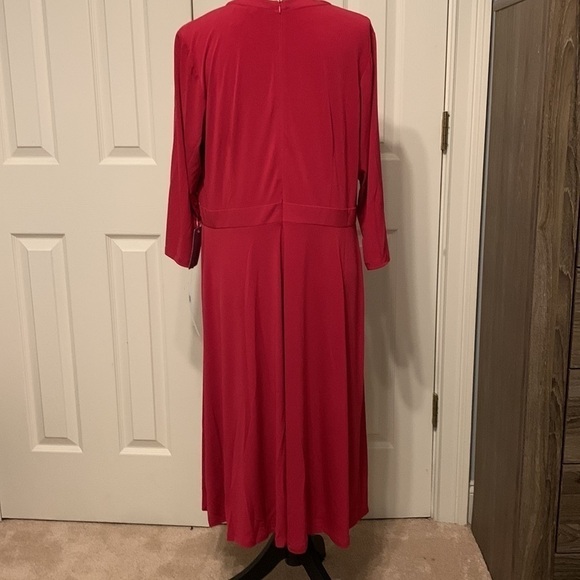 London Times Women’s Plus Fit & Flare Dress - Picture 8 of 12